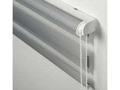 Gardinia Easyfix Doppelrollo mit Montageschiene 120 cm x 150 cm Grau