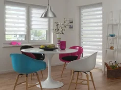 Gardinia Easyfix Doppelrollo mit Montageschiene 100 cm x 150 cm Weiß