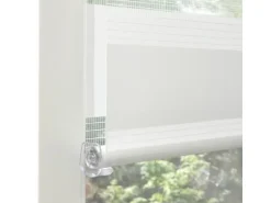 Gardinia Easyfix Doppelrollo mit Montageschiene 100 cm x 150 cm Weiß