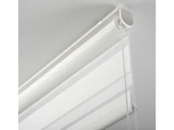 Gardinia Easyfix Doppelrollo mit Montageschiene 100 cm x 150 cm Weiß