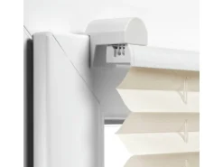 Gardinia EasyFix Plissee mit 2 Bedienschienen 45 cm x 130 cm Elfenbein