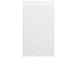 Gardinia EasyFix Plissee mit 2 Bedienschienen 95 cm x 130 cm Weiß