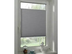 Gardinia EasyFix Plissee Greta 50 cm x 130 cm Steingrau