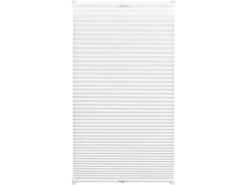Gardinia EasyFix Plissee mit 2 Bedienschienen 85 cm x 130 cm Weiß