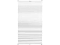 Gardinia EasyFix Plissee mit 2 Bedienschienen 45 cm x 130 cm Weiß