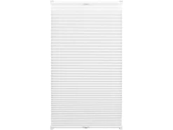 Gardinia EasyFix Plissee mit 2 Bedienschienen 75 cm x 130 cm Weiß