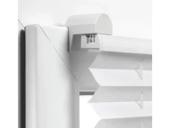 Gardinia EasyFix Plissee mit 2 Bedienschienen 75 cm x 130 cm Weiß