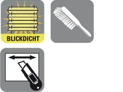 Gardinia EasyFix Plissee mit 2 Bedienschienen 75 cm x 130 cm Weiß