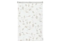 Gardinia EasyFix Rollo Dekor Scandinavian 45 cm x 150 cm Weiß/Natur