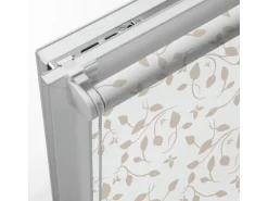 Gardinia EasyFix Rollo Dekor Scandinavian 45 cm x 150 cm Weiß/Natur