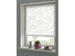 Gardinia EasyFix Rollo Dekor Scandinavian 45 cm x 150 cm Weiß/Natur