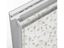 Gardinia EasyFix Rollo Dekor Scandinavian 45 cm x 150 cm Weiß/Natur