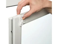 Gardinia EasyFix Rollo Dekor Scandinavian 45 cm x 150 cm Weiß/Natur