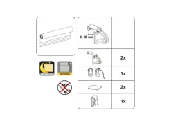 Gardinia EasyFix Rollo Isabella 60 cm x 150 cm Weiß