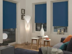 Gardinia EasyFix Rollo Thermo energiesparend 75 cm x 150 cm Blau