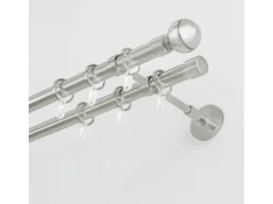 Gardinia Gardinenstange Chicago Ø 20 mm Edelstahloptik 240 cm