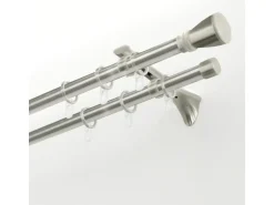 Gardinia Gardinenstange Chicago Ø 20 mm Edelstahloptik 240 cm