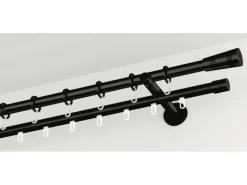 Gardinia Gardinenstange Chicago Ø 20 mm Schwarz 240 cm