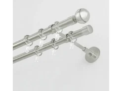 Gardinia Gardinenstange Chicago Ø 20 mm Edelstahloptik 160 cm