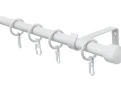 Gardinia Gardinenstangen-Set 1-Lauf Ø 16/13 mm Weiß