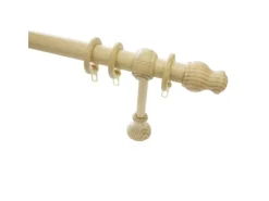 Gardinia Gardinenstangen-Set Lugano Ø 28 mm Kiefer 250 cm