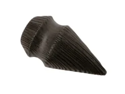 Gardinia Holz-Endknopf Country Kegel für Ø 25 mm Kolonial gebürstet 2-er Pack