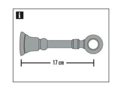 Gardinia Holz-Träger Country geschlossen 17 cm Buche