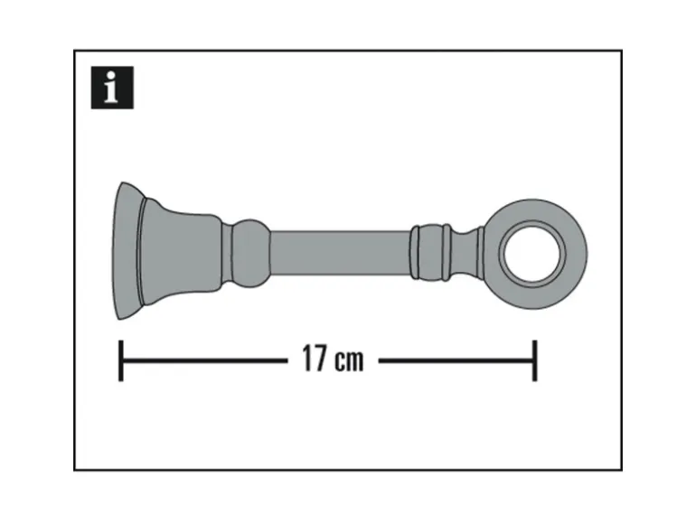 Gardinia Holz-Träger Country geschlossen 17 cm Buche