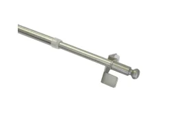 Gardinia Klemmstange Press&Go Kugel Ø 8/10 mm Edelstahloptik 50 cm - 80 cm