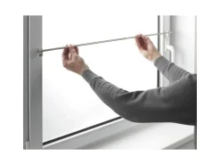 Gardinia Klemmstange Press&Go Zylinder Ø 8/10 mm Edelstahloptik 30 cm - 50 cm