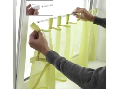 Gardinia Klemmvitrage Ø 10/12 mm Weiß 75 cm - 125 cm