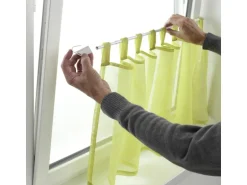 Gardinia Klemmvitrage Ø 10/12 mm Weiß 75 cm - 125 cm