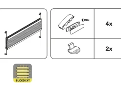 Gardinia Plissee Concept Tageslicht 55 cm x 130 cm Weiß