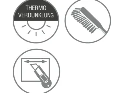 Gardinia Plissee Concept Thermo 80 cm x 130 cm Grau