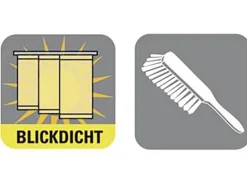 Gardinia Schiebevorhang Natur Weiß 60 cm x 245 cm