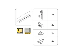 Gardinia Verdunkelungsrollo Blackout 122 cm x 180 cm Weiß