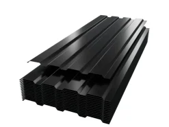Garmio Profilblech Set 12 Stück Dachblech 129x45 Verzinkter Stahl Schwarz