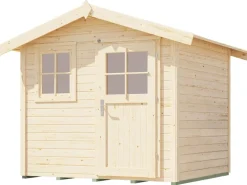 Gartenhaus 123 Gr.1 Satteldach Natur 28 mm