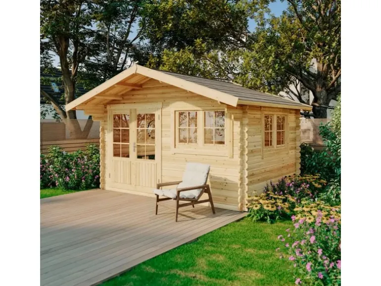 Gartenhaus Gabriel-34, 428x367 cm, Natur