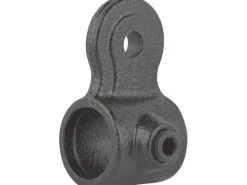 Gelenkstück Teil B Schwarz matt für Stahlrohr Ø 2,7 cm