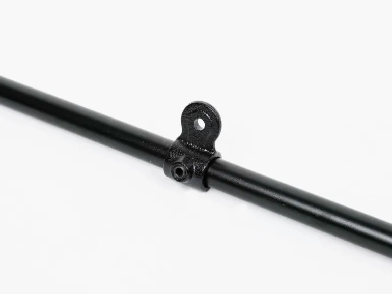 Gelenkstück Teil B Schwarz matt für Stahlrohr Ø 2,7 cm