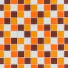 Glasmosaikmatte Simpli Orange-Braun-Mix groß 30 cm x 30 cm