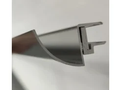 Glaszentrum Hagen 150 cm Regenrinne für Glasvordächer Schwarz 10,8 bis 17,5mm