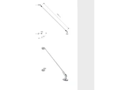 Glaszentrum Hagen - Typ/Stb3 200x90cm Glasvordach Vordach VSG - Grafit-Grau