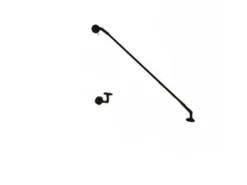 Glaszentrum Hagen STB 190x90 cm Glasvordach inkl. Halter Schwarz Klarglas