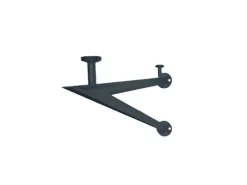 Glaszentrum Hagen V 250x90 cm Glasvordach inkl. Halter Ral7016 Klarglas