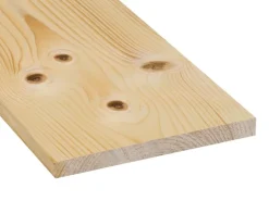 Glattkantbrett Fichte/Tanne gehobelt gefast 18 mm x 195 mm x 2400 mm