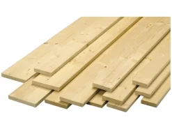 Glattkantbrett Fichte/Tanne gehobelt gefast 19 mm x 174 mm x 3000 mm