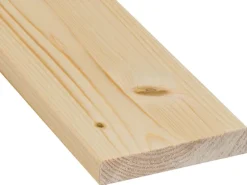 Glattkantbrett Fichte/Tanne gehobelt gefast 18 mm x 70 mm x 2100 mm