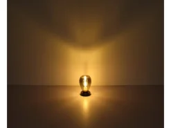 Globo Wandlampe Fanni 1-flammig Schwarz matt-Rauchfarben 150 x 480 mm